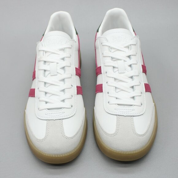 Gola Men's 10 Viper Leather White Gray Pink Tennis/gym Shoes Sneakers - CLB744 - Picture 5 of 12
